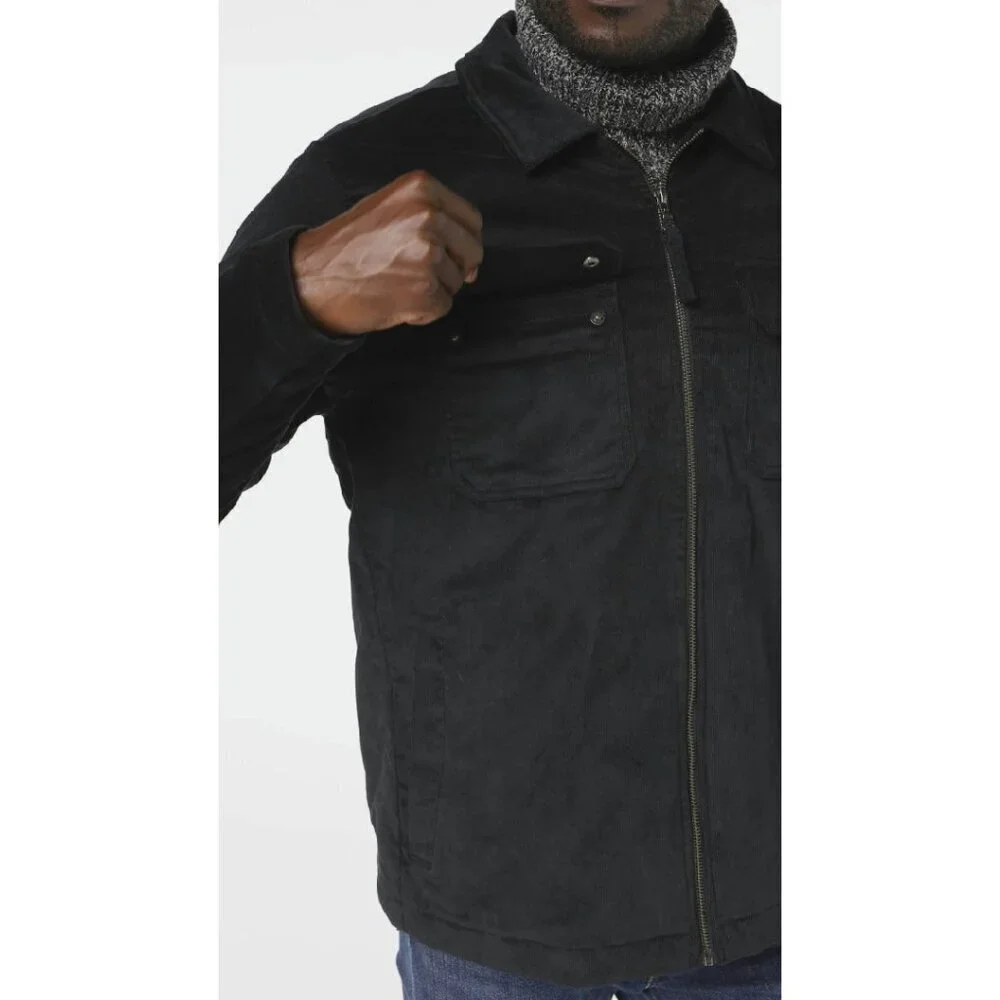 Men's Corduroy Work Jacket Regular Fit Lightweight Insulated